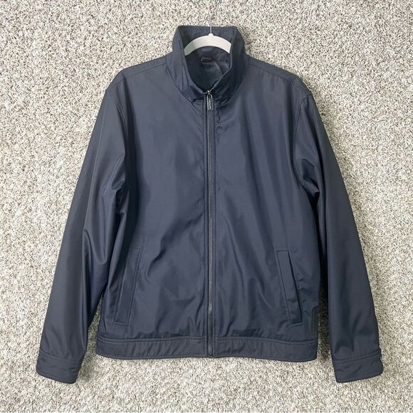 Michael Kors Jacket Men’s Medium Navy Blue Zip Up Track Shell - Picture 2 of 8